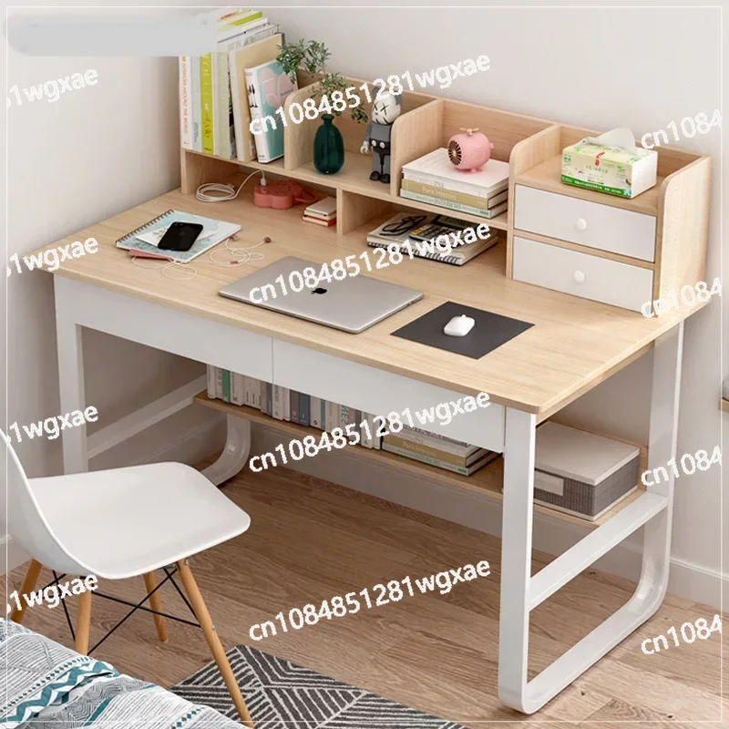 Desk, Bookshelf, All-in-one Machine, Desk, Single Student, Family, Study, Bedroom, Office Desk with Bookshelf