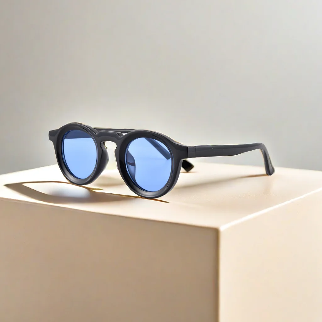 

New Retro Women Round Small Frame Sunglasses Personalized High-end Men's and Women's Glasses Fashion Trend UV400 Sun Glasses