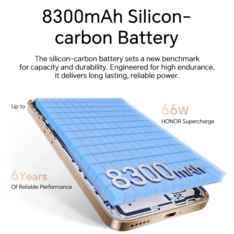 HONOR X9d الإصدار العالمي 5G الهاتف الذكي 6.79 "شاشة مضادة للسقوط مقاومة للماء 8300mAh بطارية ليثيوم أيون بوليمر 108MP AI كاميرا NFC #3