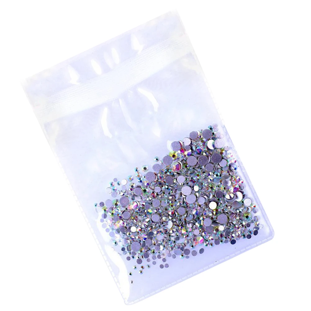 

1440 PCS Nail Color Diamond Gems Crystal Ball Transparent Glasses Rhinestones Fittings Watercooling Decorative For DIY At