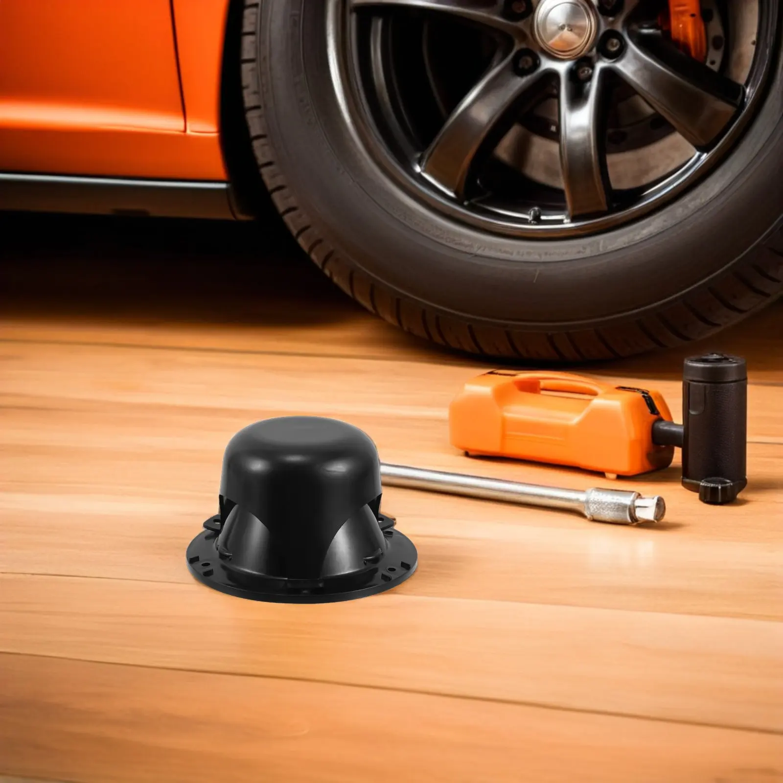 2Pcs Rv Roof Vent Caps Black Plastic Mushroom Shape Vent for Motorhome Trailer Camper Ventilation Replacement Cover Screw