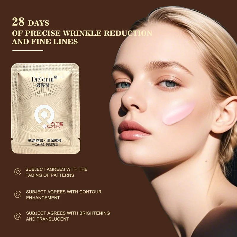 10pcs Dr.Corui Caviar Mask Cream,Effectively Addressing Issues of Dry/ Sensitive/ Sagging Skin, Unisex