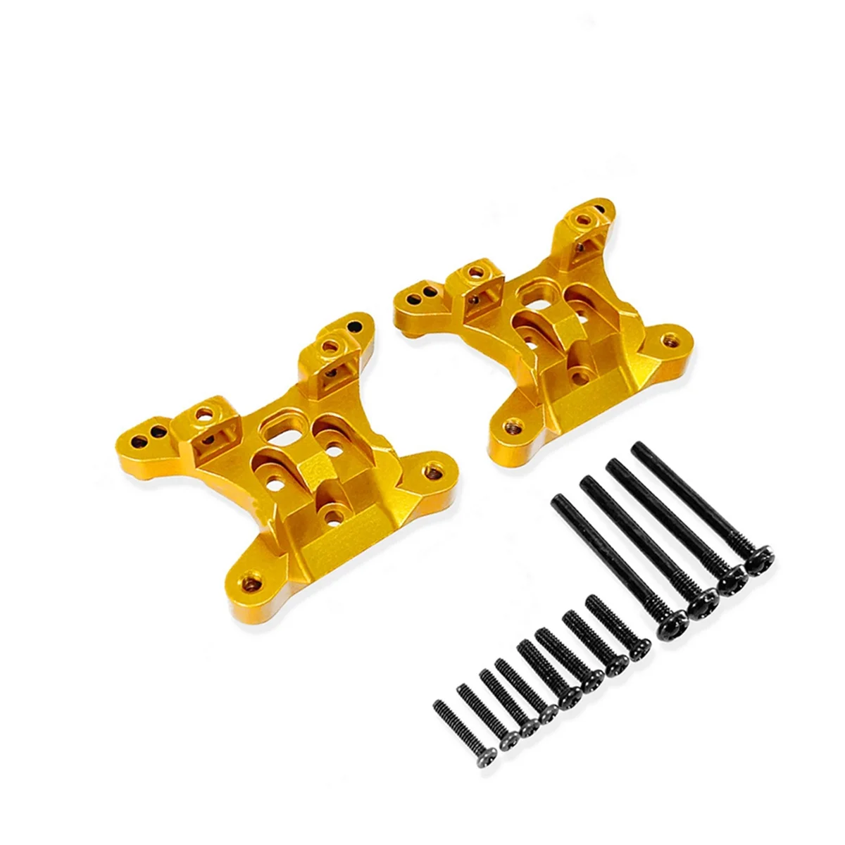 Aluminium Alloy Front and Rear Universal Shockmount for SCY1/16 16101 16102 16103 16101PRO RC Car Upgrade Parts Gold