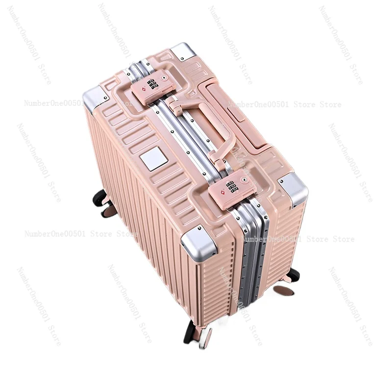 

17"18"20" Hardside Luggage with 360° Spinner Wheels Aluminum Frame Carry-On Suitcase for Men Women Flight Attendant Approved