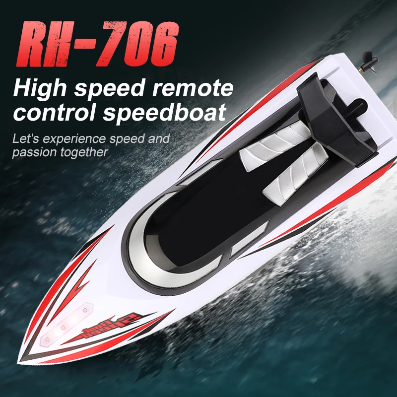 

RC Boat 2.4Ghz 20km/h High Speedboat Remote Control Ship Dual Motor 15 Minutes Water Speed Boat Model Toy