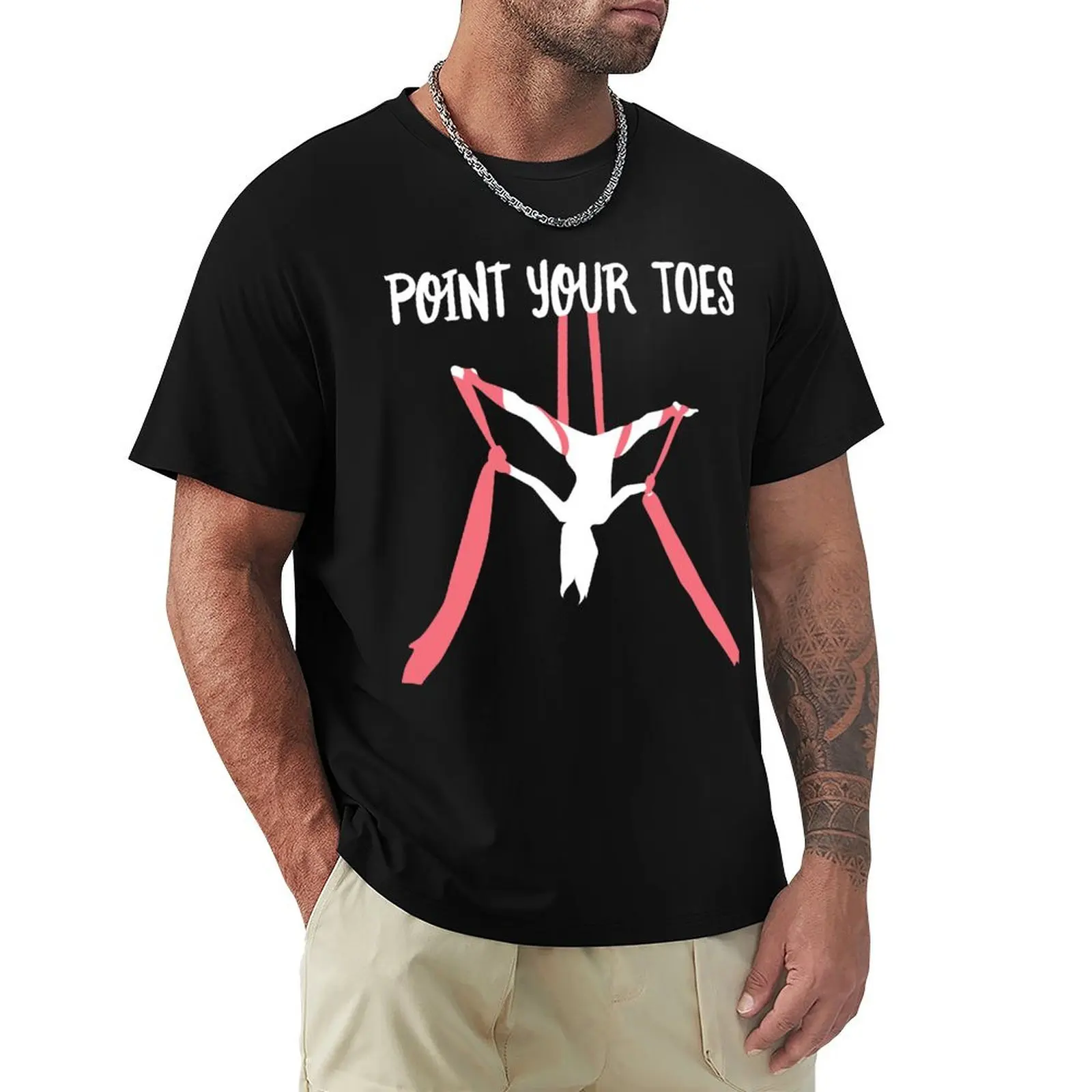 Aerial Silks - Point Your Toes - Circus Silk Aerialist T-Shirt Holiday Outdoor T-Shirt