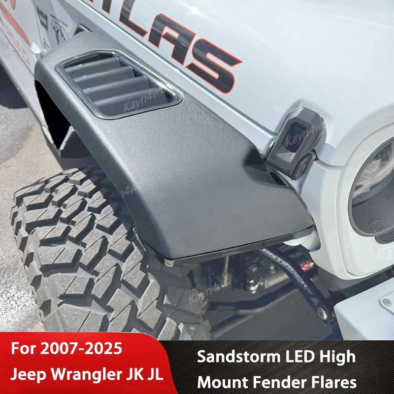 

Внедорожные 4x4 внешние аксессуары, алюминиевые расширители крыльев с высоким креплением, колесная арка для Jeep Wrangler JK JL 2007-2025 гг.