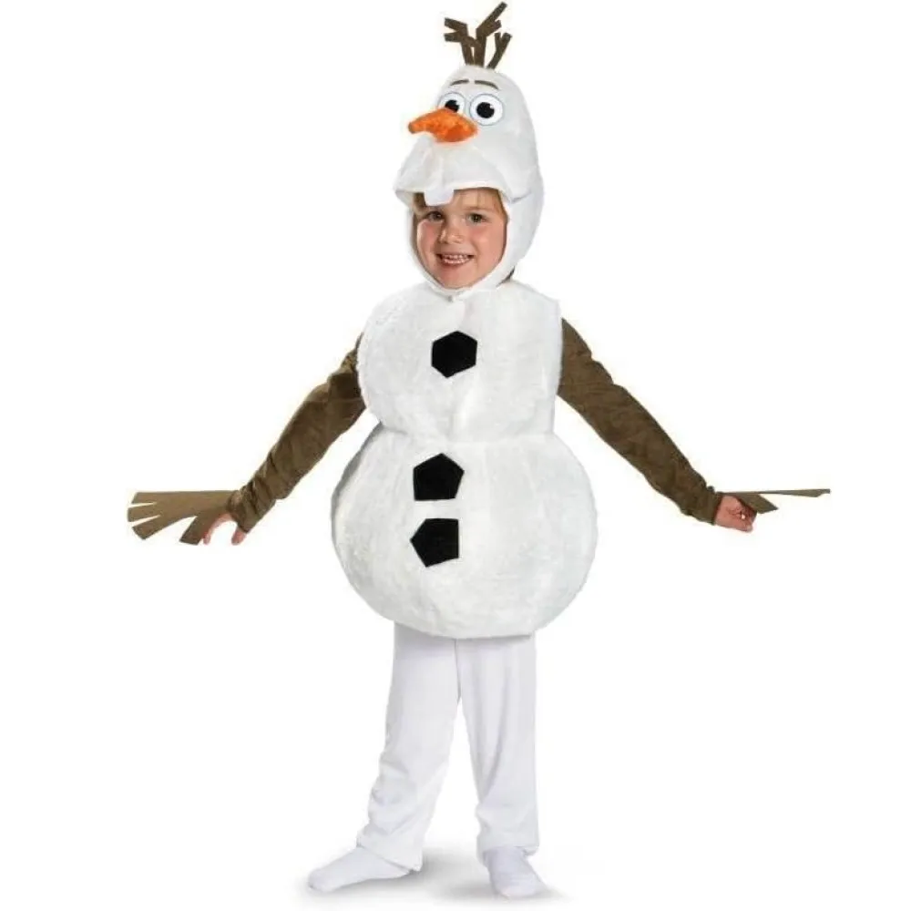 Kinderen Olaf Kostuum Schattige Sneeuwman Verkleden Jongens Meisjes Halloween Cosplay Jumpsuit Voor Carnaval Feest Outfits