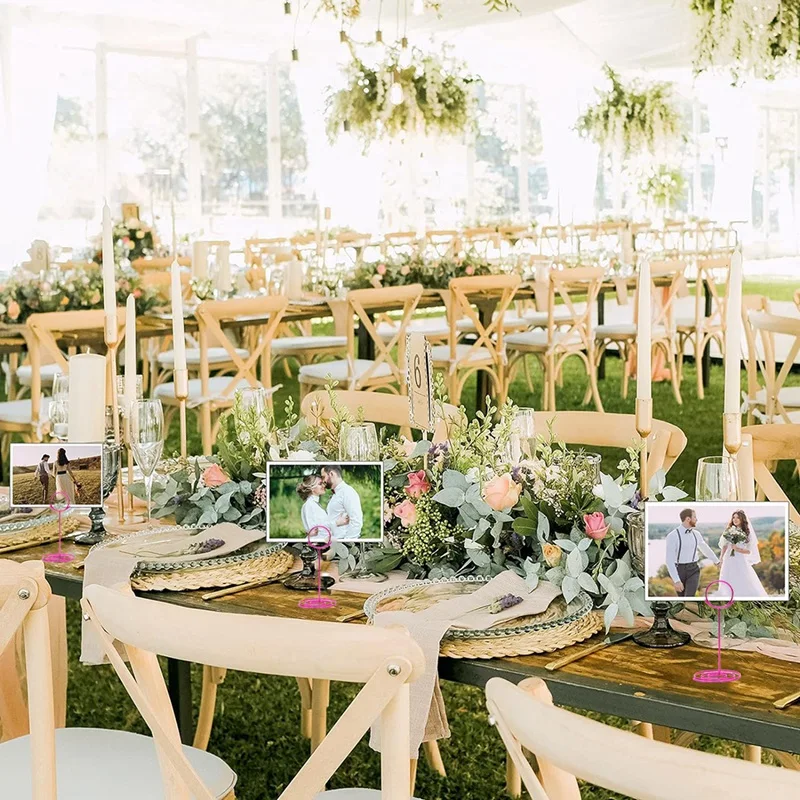 Porte-cartes et porte-photos pour mariage et fête d'anniversaire, porte-cartes pour travailleurs et restaurants, 85mm, 80 pièces