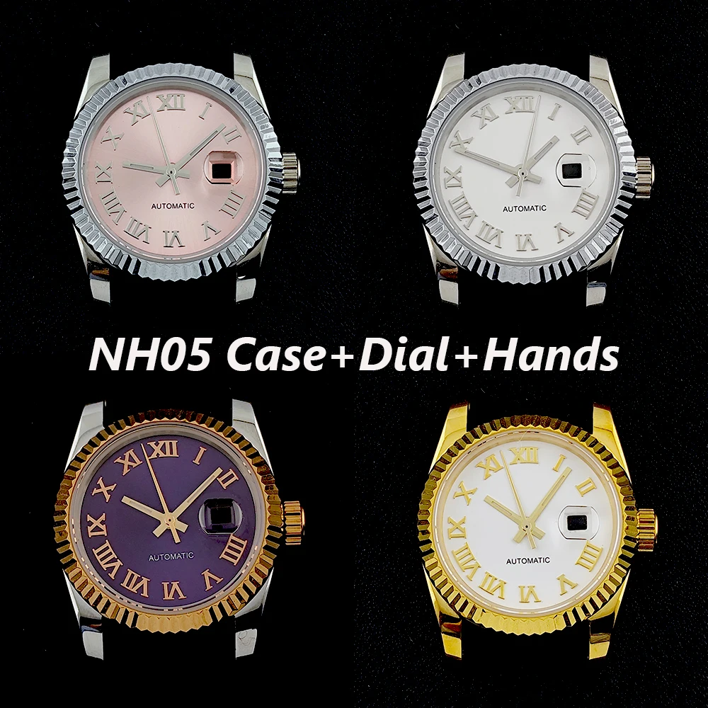 

Корпус NH05, женские часы, корпус из нержавеющей стали, индивидуальный логотип, циферблат, сапфировое стекло, подходит для часов NH05, аксессуары