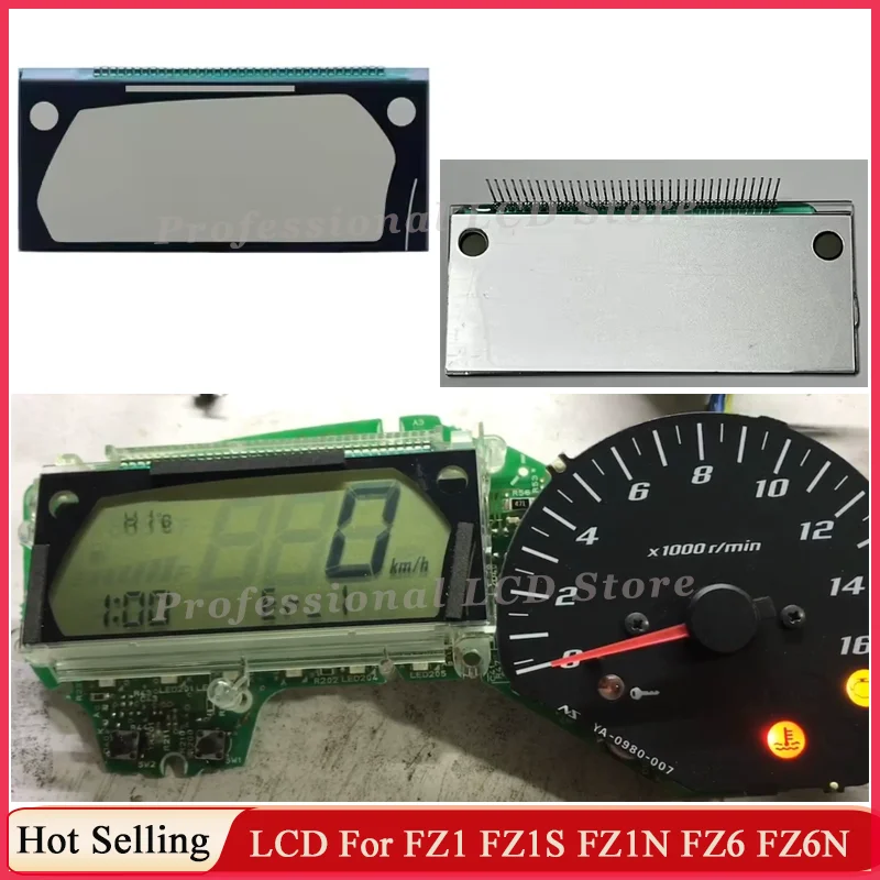 New Speedometers LCD Display Screen For Ymh FZ1 FZ1S FZ6 FZ1N FZ6N 2006 2007 2008 2009 2010 2011 2012 2013 Motorcycle Dashboard