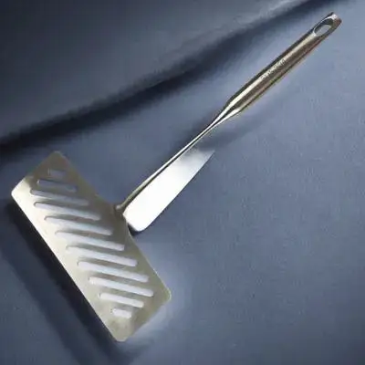 

1Pcs Stainless Steel Frying Fish Spatula Sturdy Small Pancake Kitchen Cooking Frying Shovel Steak Fried Fish Shovel