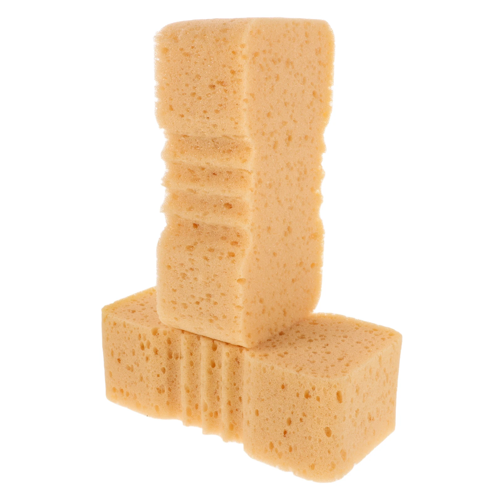 

2pcs Washing Sponges High Density Large Thick Soft Non Scratch Car Wash Pads For Vehicles Bath Households Orange Durable