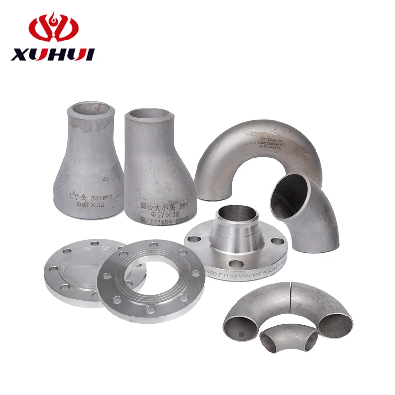 ASTM A403 WP304/316L Corrosion Resistant Welded Pipe Fittings Kit CNC Processed High Pressure Butt Weld Reducer/Elbow/Tee/Cap