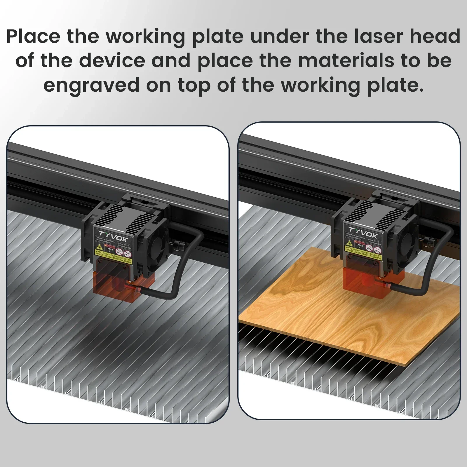 Tyvok Large Format Laser Cutting Machine Table Honeycomb Laser Bed for Laser Engraving Machines Free Assembly Desktop Protection