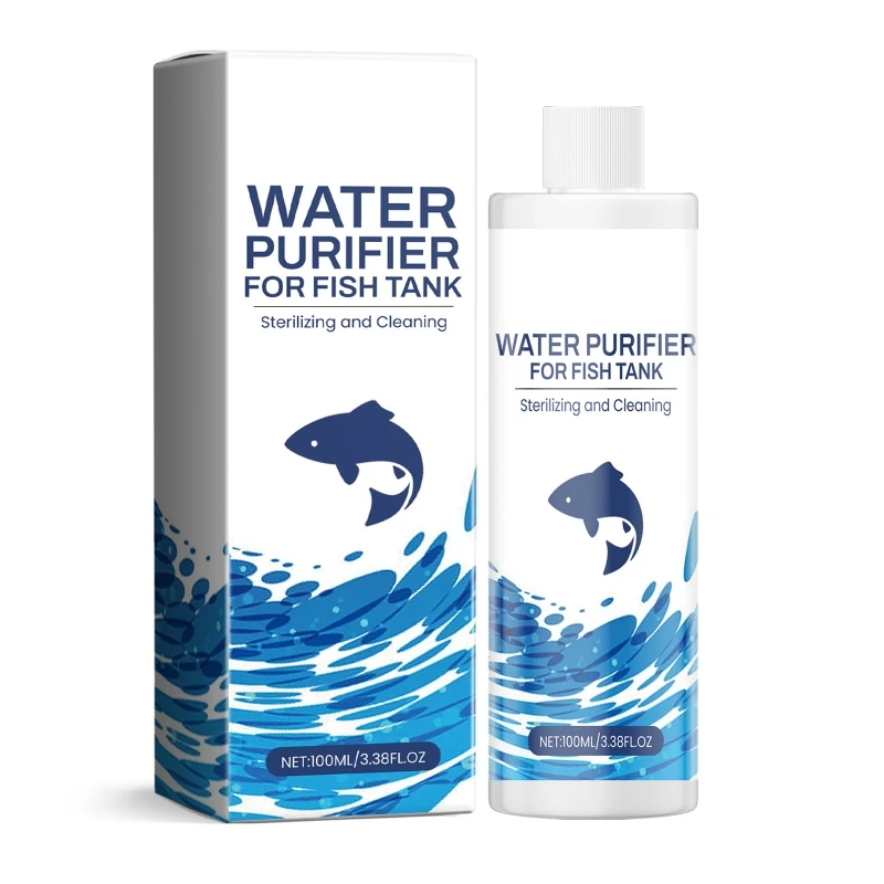 Aquarium Water Clarifying Agent Safe Water Conditioners Fish Tanks Clearances for Healthy Fish Life 6XDE