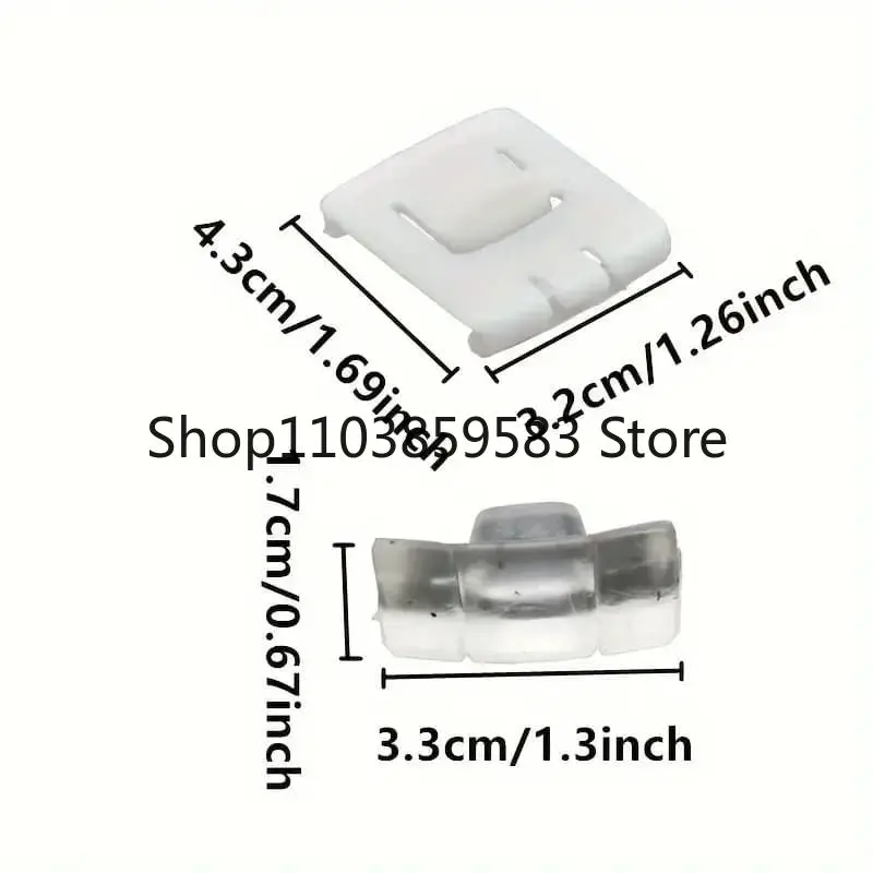6X 435881203A Seat Fastener Rail Runner Clip Bracket Sliders Guide For Audi Seat VW Golf Jetta MK1 MK2 MK3 171881213B 191881213 view 3