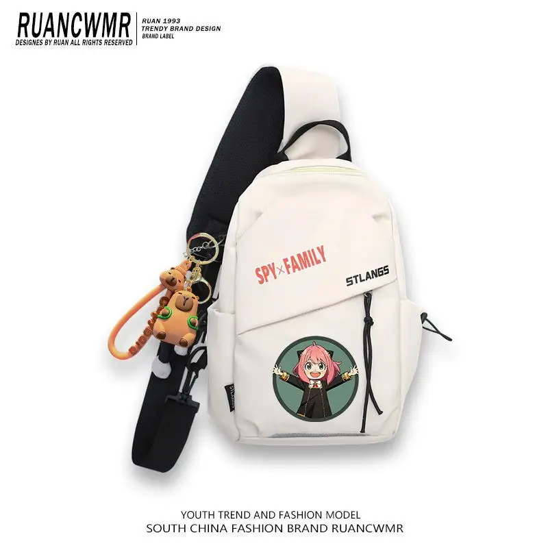 Spy X Family Crossbody Handbag Large Capacity Anime Anya Student Junior High Boys And Girls Elementary School Tutoring Bag Anime