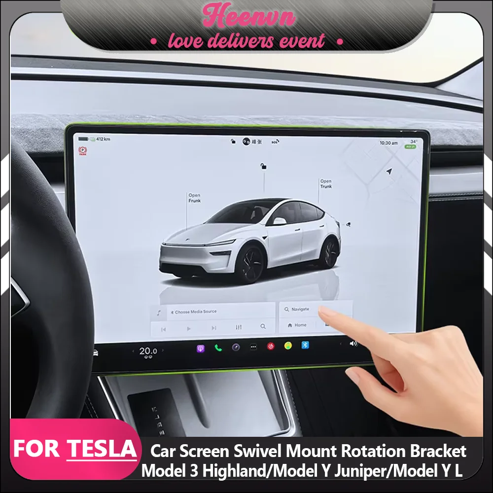 

2025 Swivel Holder Mount Tilt Screen Rotating Bracket Kit Car Accessories For Tesla Model Y Juniper Model 3 Highland Model Y L