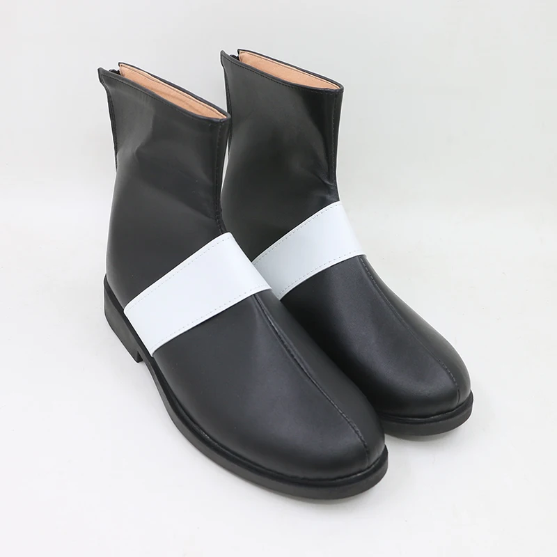 Jogo p5 akechi goro cosplay sapatos corvo botas pretas anime halloween feito sob encomenda