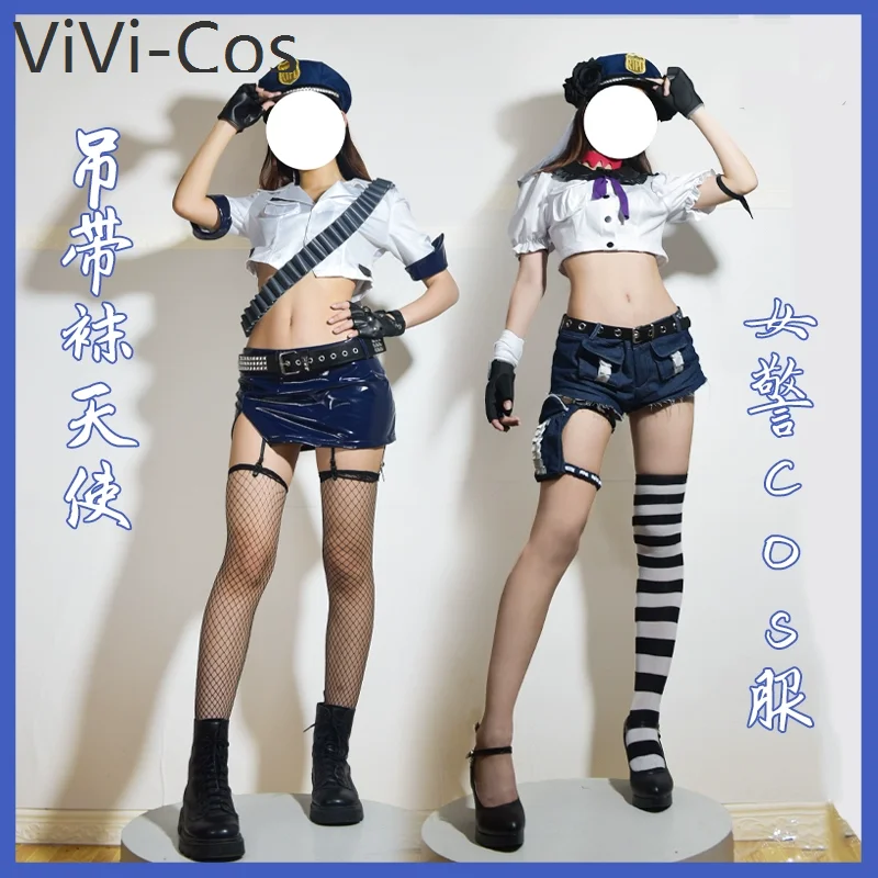 

Panty & Stocking With Garterbelt Cos Panty Anarchy Stocking Anarchy Policewoman Stocking cosplay costume Cos Game Anime Party