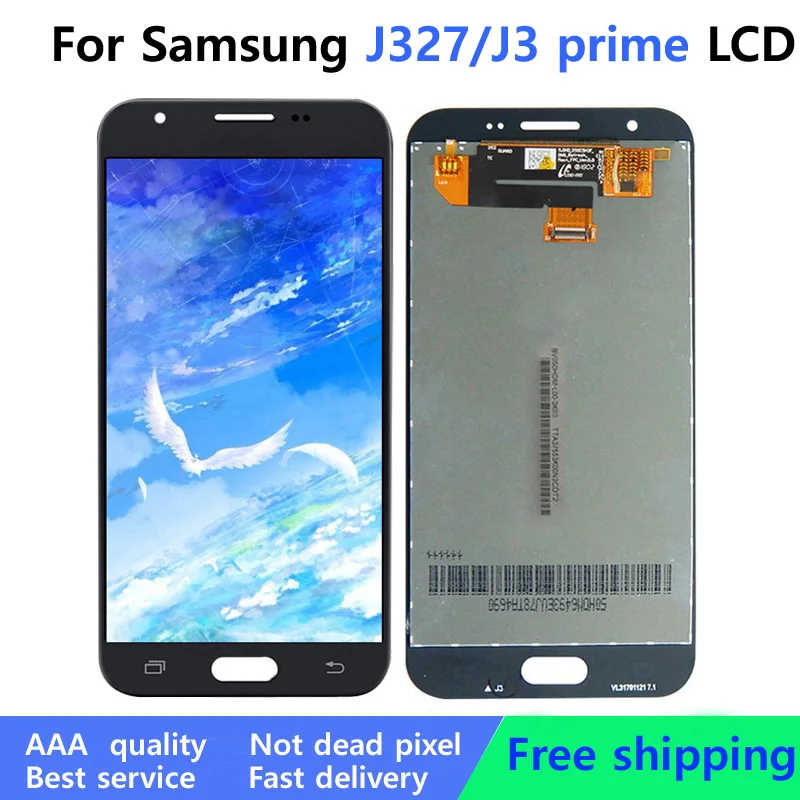 5.0\'\' Display For SAMSUNG Galaxy J3 prime 2017 Emerge J327 LCD Touch Screen Digitizer Assembly Replacement