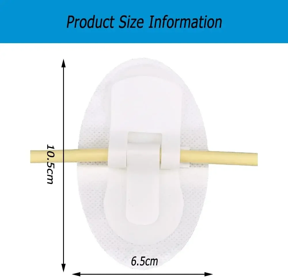 Dispositivo di stabilizzazione del catetere Catetere Borsa per gamba urinaria Supporto per fascia per gamba Adesivo per supporto per fascia per gamba (confezione da 10)
