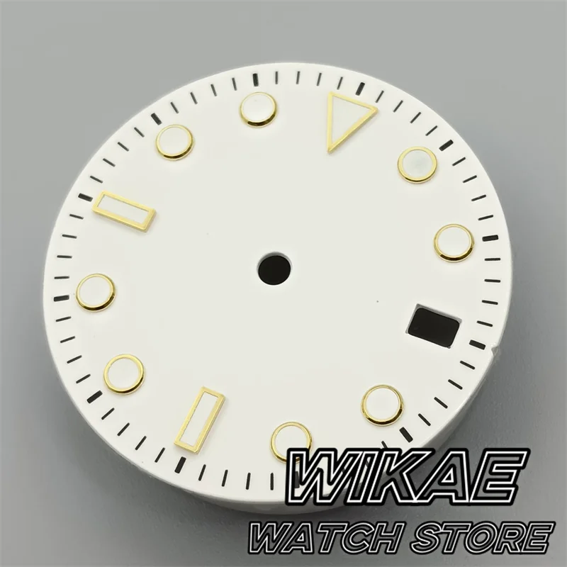 قرص ساعة معقمة مع متعدد الألوان ، مينا شمس ، أسود ، فضي ، ذهبي ، وردي ، مؤشر حافة برتقالية ، ساعة أوتوماتيكية NH35 مناسبة ، حافظة Mod ، 29 صف