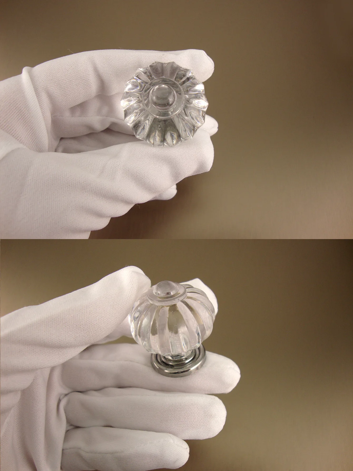 10 قطع مقابض كريستال أكريليك - أشكال الماس/الفانوس/الزهرة | تصميم شفاف للخزائن/الأدراج/خزانة الملابس #2