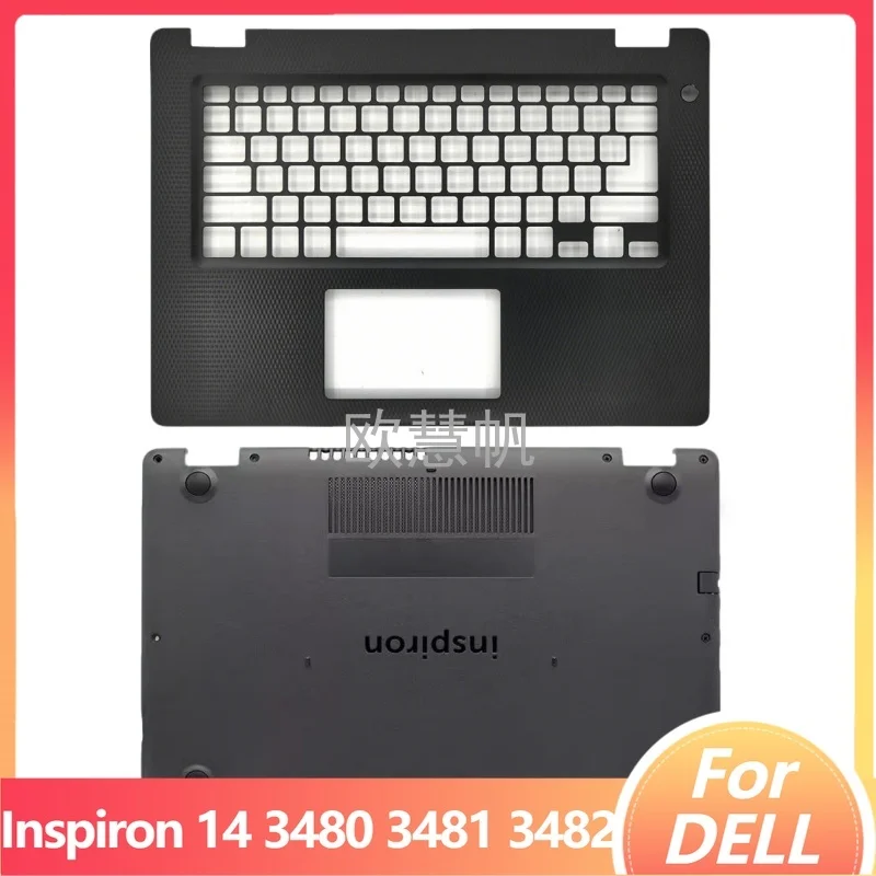 

M New Palmrest Upper Cover Keyboard Casing Top Case Cover For Dell Inspiron 14 3480 3481 3482 Bottom Cover Lower Base Case