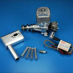 DLE30 30cc GAS Engine For RC Airplane Fixed Wing Model Single Stroke two exhaust wind cold hands start after Stroke