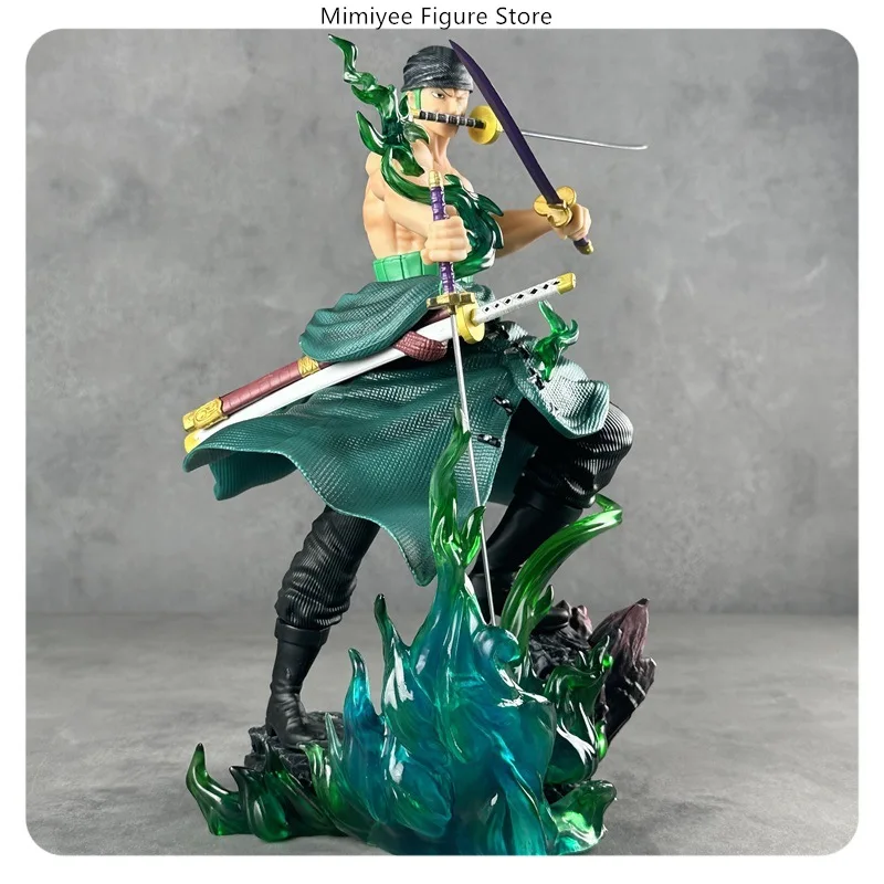 

32cm Roronoa Zoro Standing Pose Three Interchangeable Heads Anime Figure Model Statue Collectible Decoration Gift