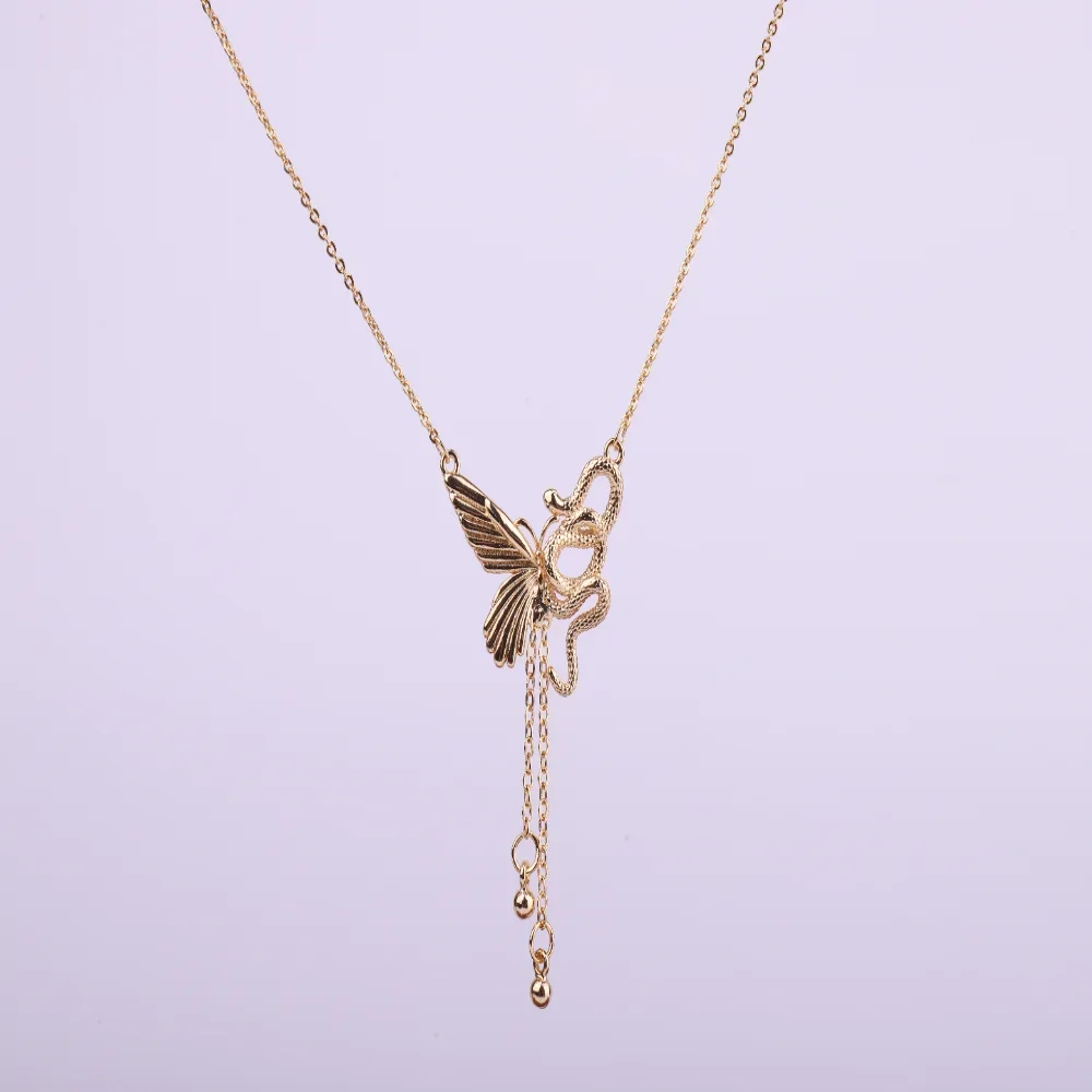 قلادة على شكل فراشة ملفوفة على شكل ثعبان على الطراز الصيني الجديد، إكسسوارات شعر بيضاء فاخرة للنساء، ولد في عام #2