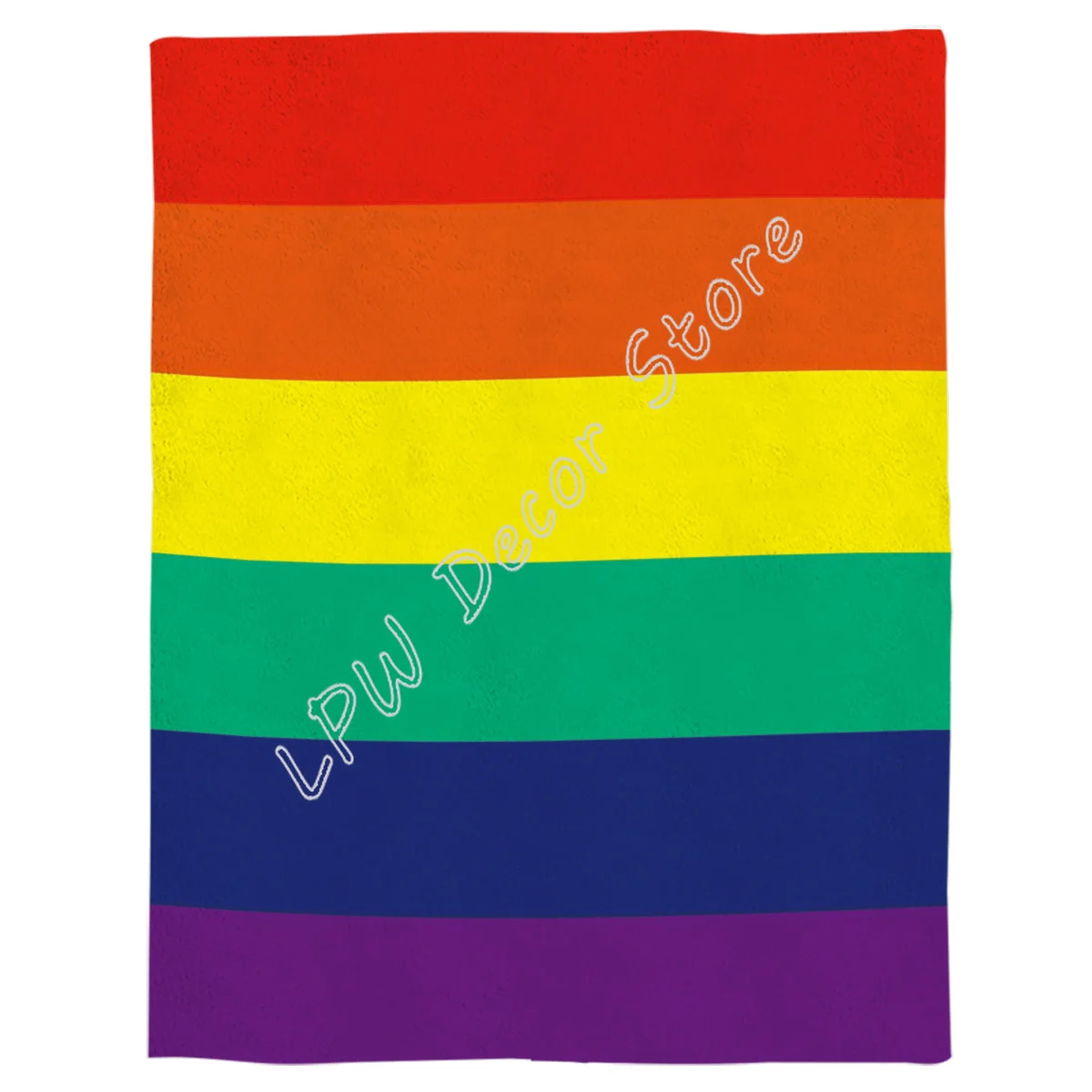 Flannel Blankets Colorful Stripe  Pride Rainbow Blanket Cushion Warm Throws on Sofa Bed Home Bedspread Travel Fleece Blanket