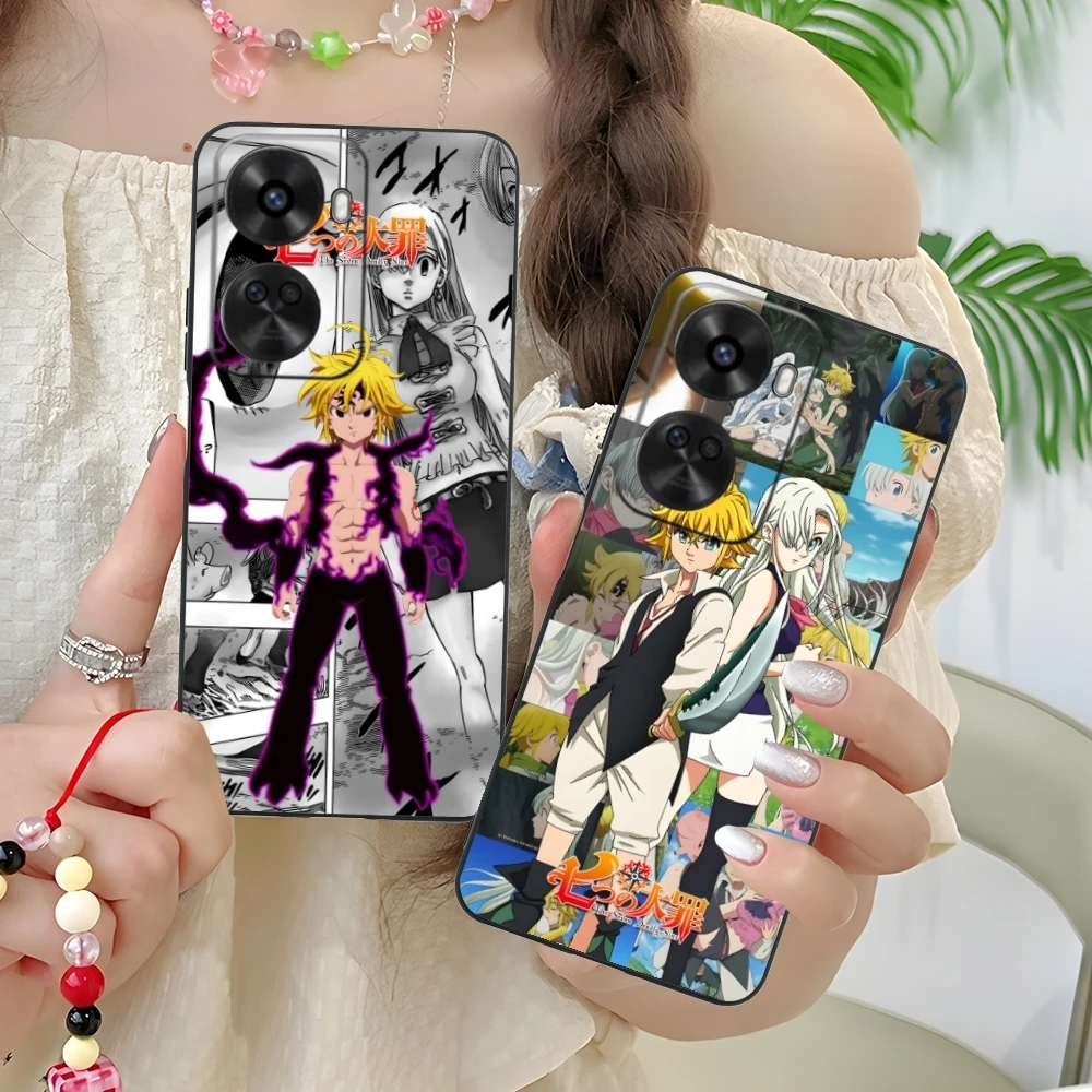 Seven Deadly Sins Meliodas Cell Phone Case for Huawei Nova 12 11 10 9 8 7 Pro SE 5G Black Soft Phone Cover Shell