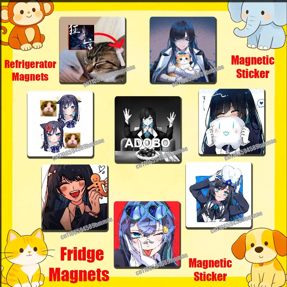 

Singer Ado Ados Best Adobum Cat Fridge Freezer Refrigerator Magnets Kitchen Metal Cabinet Magnetic Sticker Card
