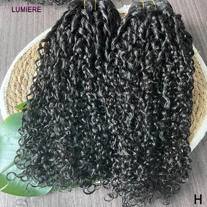 Burmesische Pixie Curly Bundles Unbehandeltes Jungfrauenhaar 3/4 Bundle-Deal Tiefe Afro-Locken Echthaar-Extensions Großhandel – Detail 20