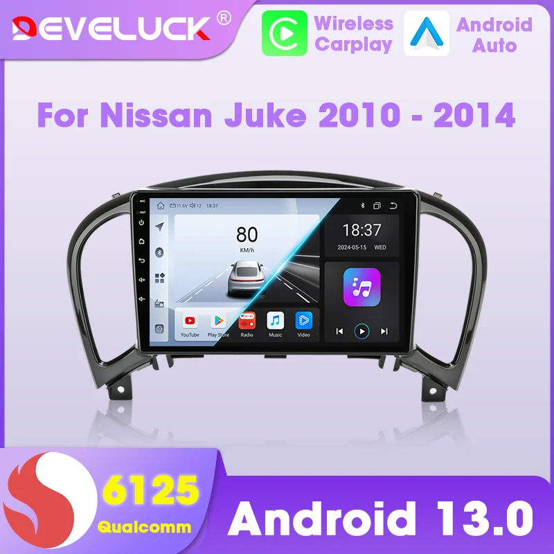 

Wireless CarPlay Android Auto Car Radio for Nissan Juke YF15 2010 2011 2012 2013 2014 Intelligent Systems Autoradio Stereo DVD