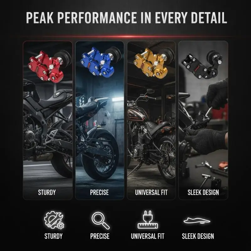 Motorcycle Universal Adjustment Accessories Adjuster Wheel Chain Tensioner Roller Tightener For Motorbike Motocross Chopper ATV