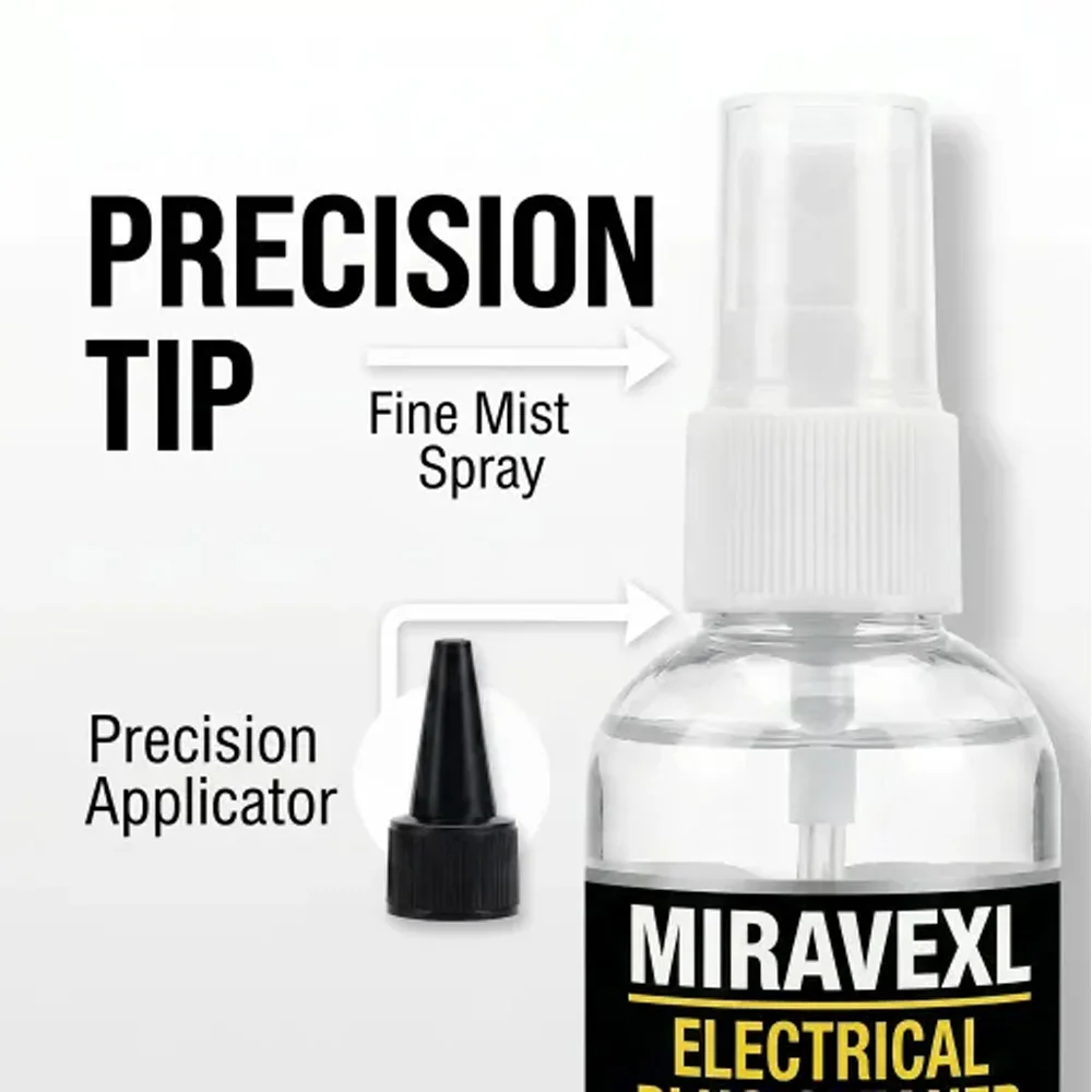 100ml Electrical Contact Cleaner Spray Fast Drying Safe on Plastics for Circuit Boards Power Tools Repair MIRAVEXL Plug Cleaner - view 2