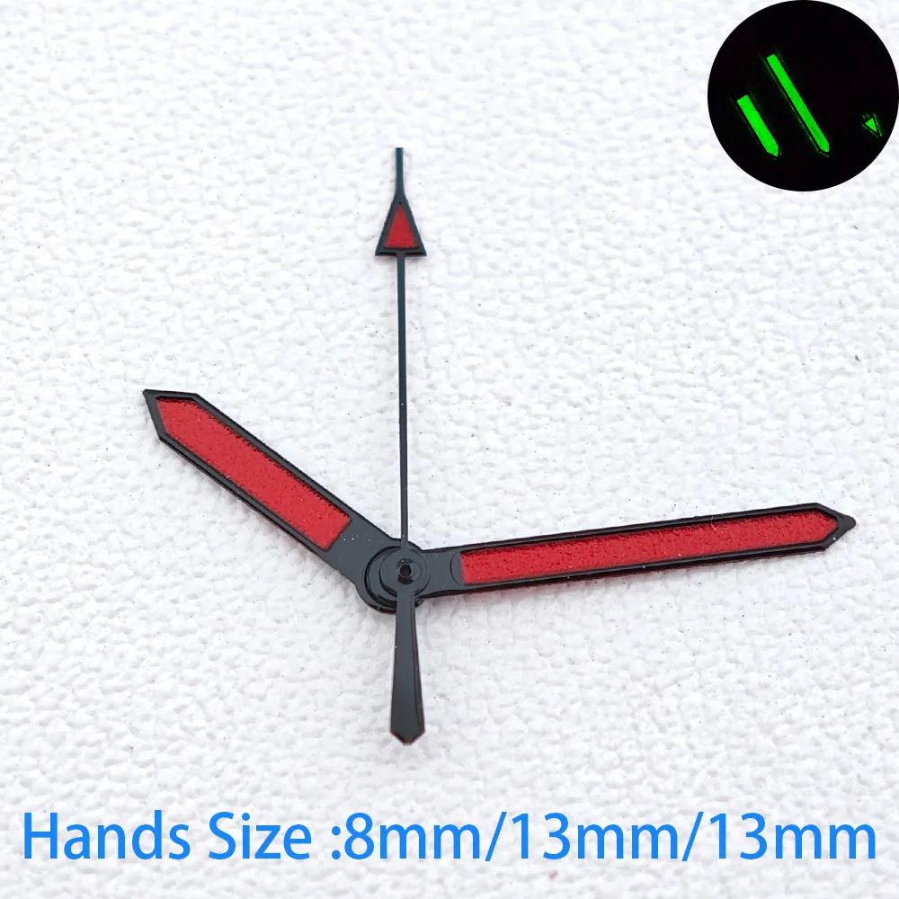 Green Luminous Watch Hands Pointers Needles Premium Replacement Parts Fit NH35 NH36 NH38 NH70 Automatic Mechanical Movement