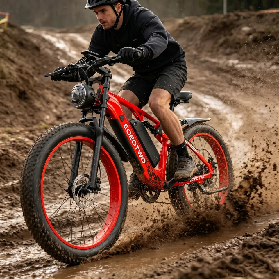 26"Fat Tire Electric Bike for Adults 1500W 34MPH Mountain Ebike UL2849 Certified