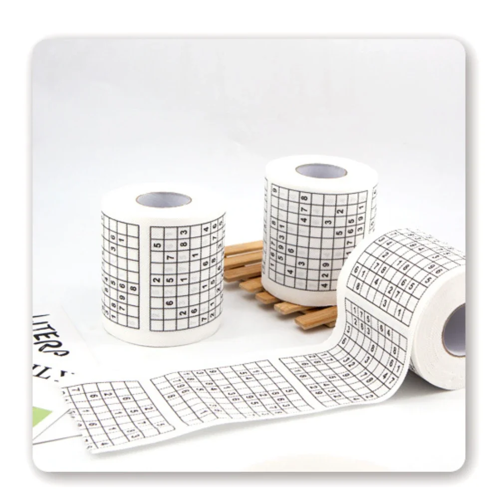 Sudoku Game Toilet Paper Office Home Puzzle  Jiugong English