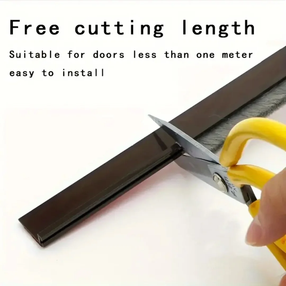 1pc Door Stoppers, Door Sweeps, And Sealing Strips For Both Exterior And Interior Doors, Upgraded Brush Sealing Strips, Door Bot