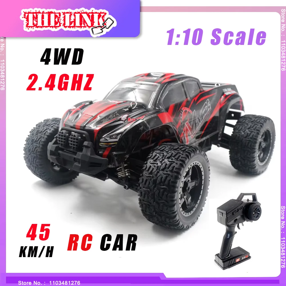 

1/10 Electric Powered 4WD 2.4Ghz RC Brushless Bigfoot Car Kids Toys High-speed Climbing Off-road Vehicle Model Boy Gifts THELINK