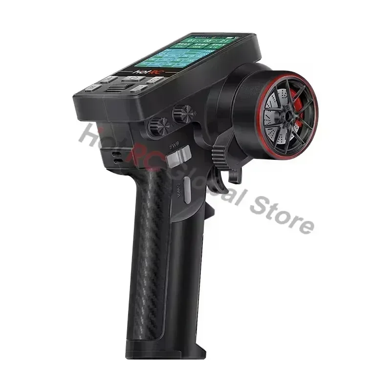 HOTRC CT-8B 10CH 8 Canali 2.4Ghz Schermo a Colori di Controllo Remoto 8CH F-08A F-08AT Giroscopio Ricevitore Trasmettitore per RC Auto Barca Serbatoio