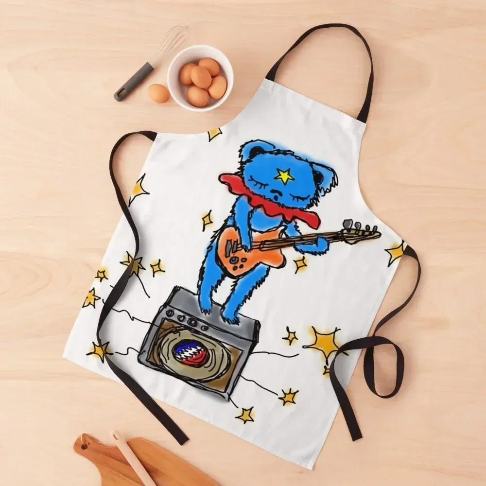 

Dancing Bear Tunes Poster Apron Kitchen For Women Woman Kitchens Kitchens Men Apron