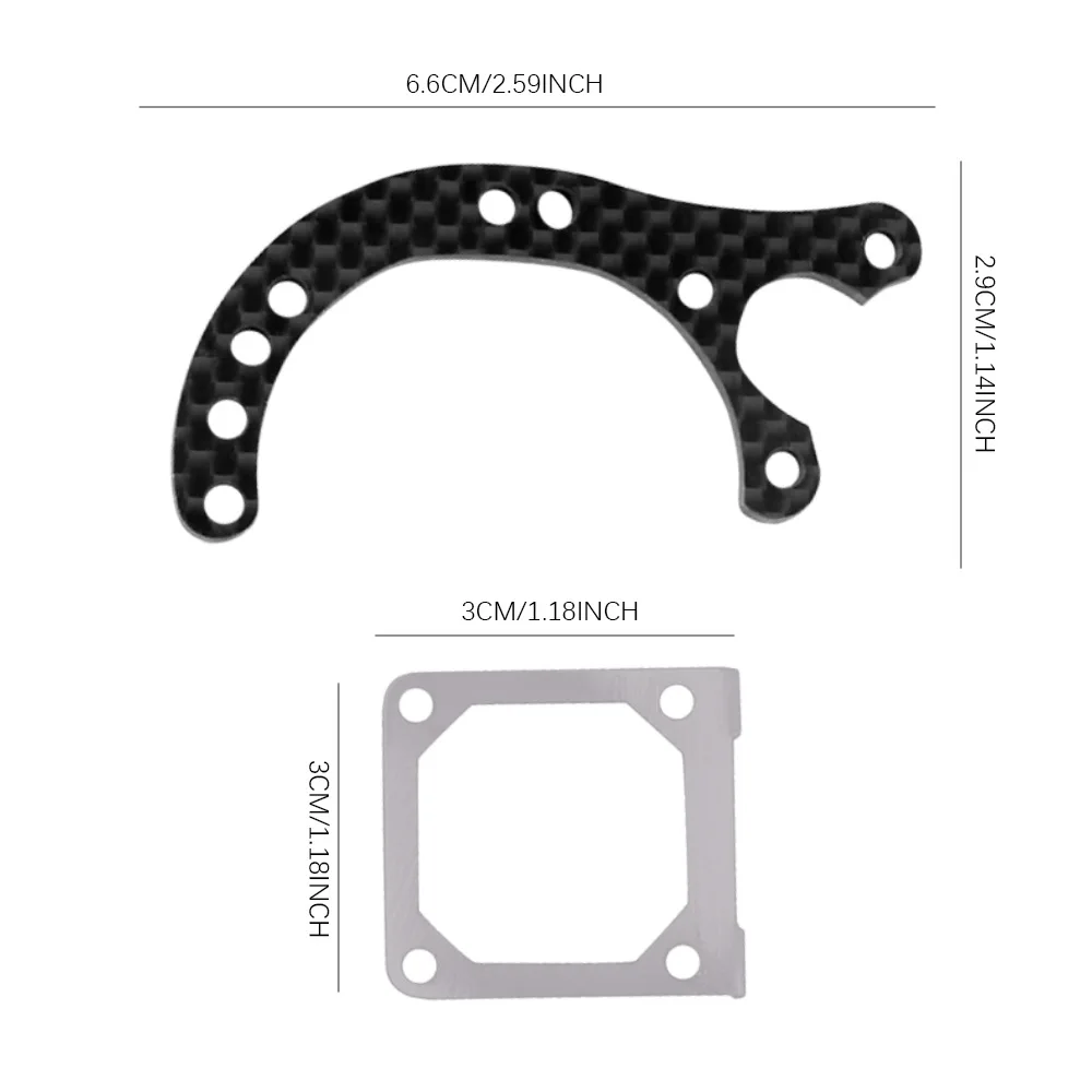 Koolstofvezel Motor Heatsink Mount Beugel Voor Tamiya Xv01 XV-01 1/10 Rc Auto Upgrade Onderdelen Accessoires