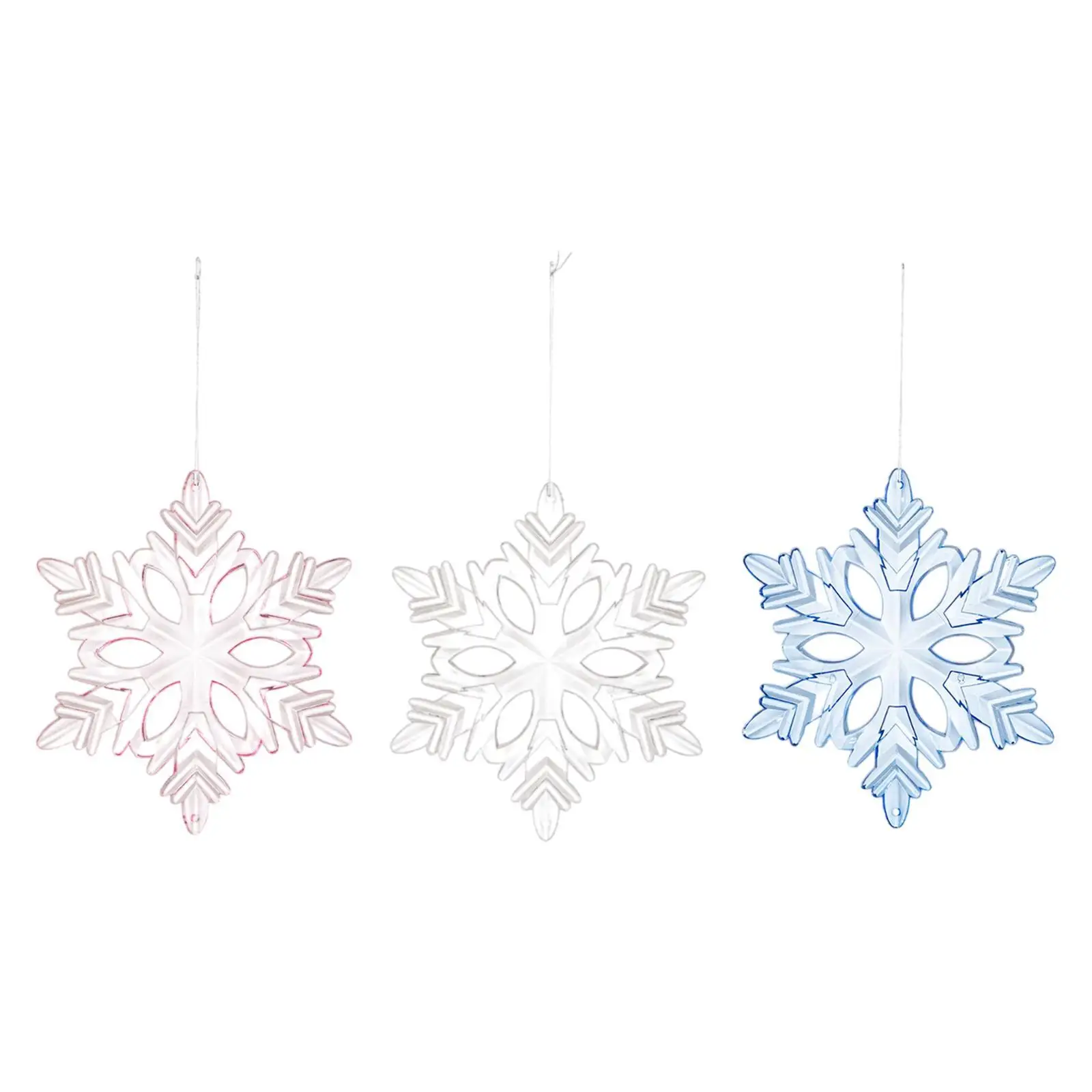 Xmas Tree Decor Party Supplies Scene Layout Decorative Snowflake Hanging Ornament for Garden Farmhouse Yard Living Room Porch