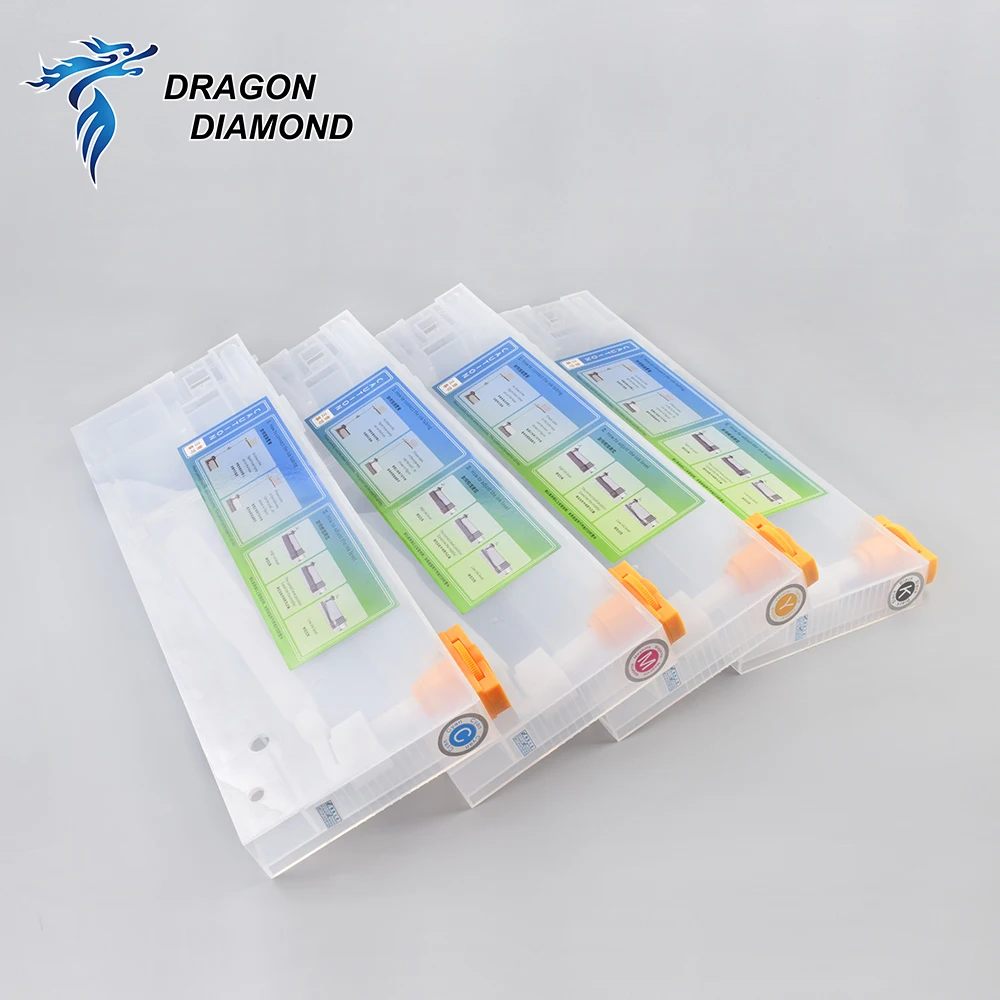 4pcs/lot 220ml Empty Refill Ink Cartridge for Roland Mimaki Mutoh With Two Hole Printer Bulk Continuous Ink Supply System
